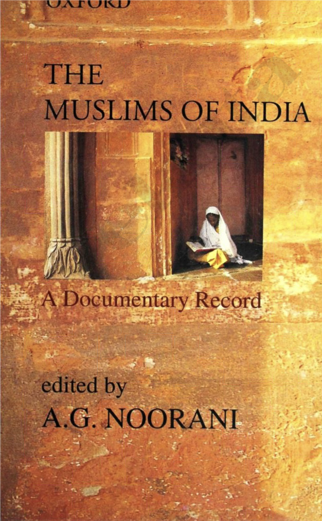 Cover of The Muslims of India: A Documentary Record