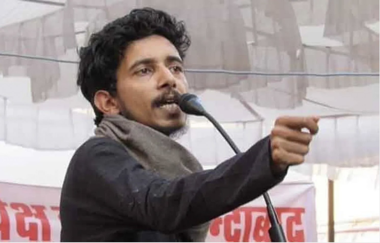 Sharjeel Usmani speaking at Elgar Parishad